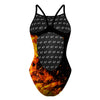 I'm on Fire Skinny Strap Swimsuit