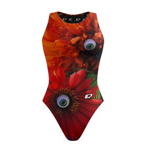 Oculary Flowers - Women Waterpolo Swimsuit Classic Cut