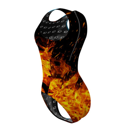 I'm on Fire - Women Waterpolo Swimsuit Classic Cut