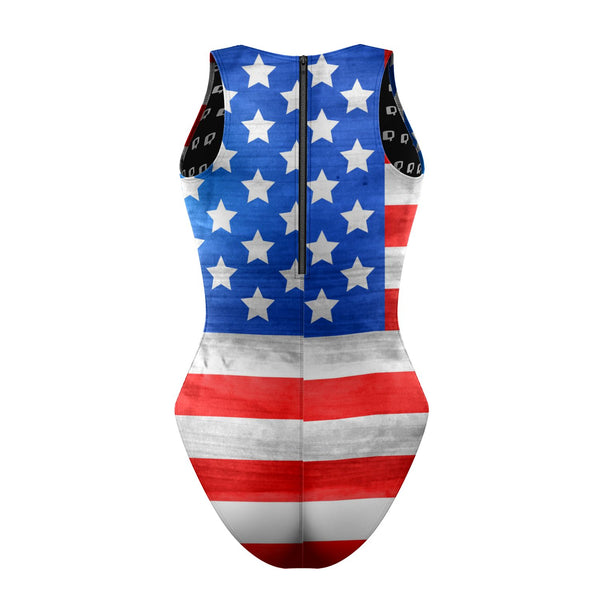 US Of A - Women Waterpolo Swimsuit Classic Cut